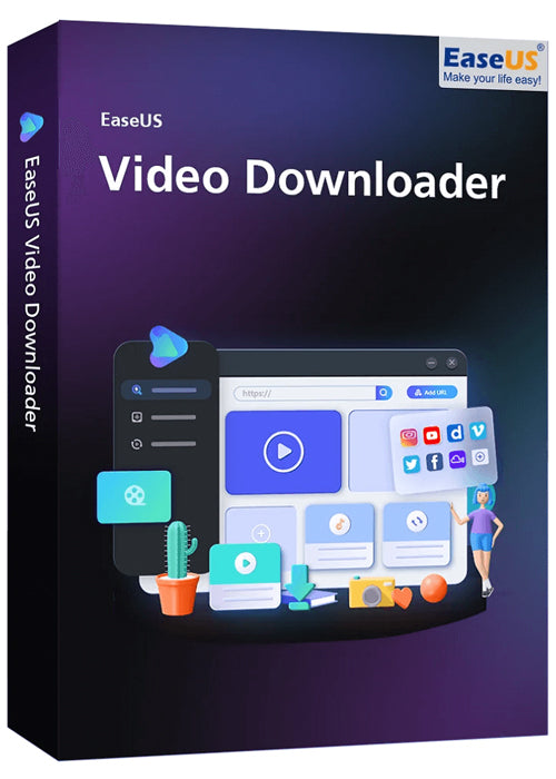 EaseUS Video Downloader (PC) - (3 Devices) - (1 Month) - EaseUS Key - (Global)